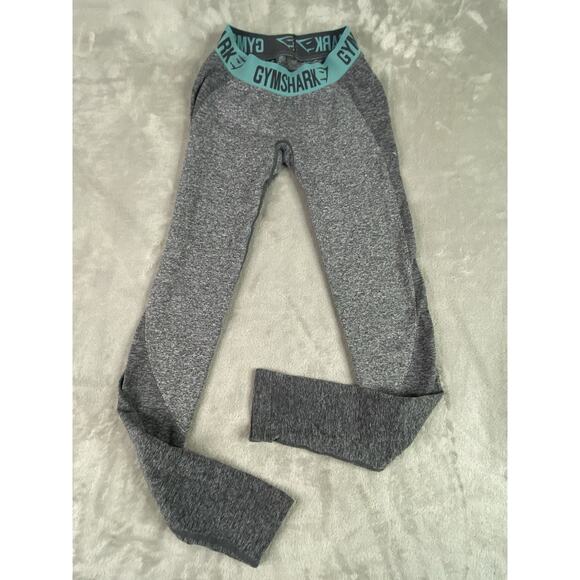 Gymshark | Womens | Compression Leggings | Teal waistband | Small | activewear - Picture 1 of 6